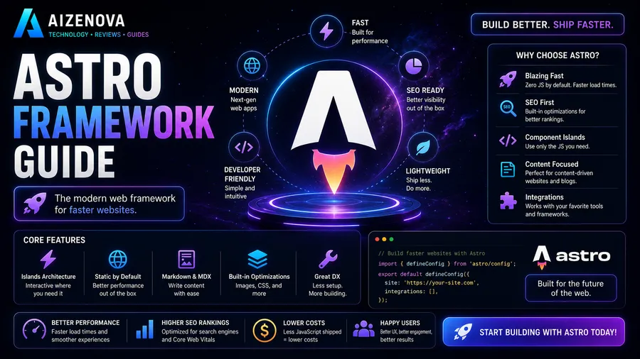 Astro Framework Guide: The Complete Beginner's Guide to Building Fast Websites (2026)