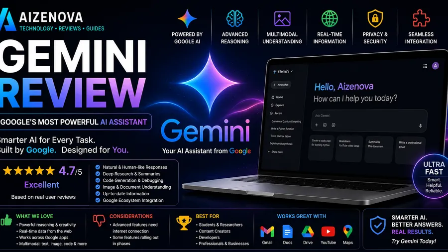 Google Gemini Review (2026): Features, Pricing, Pros, Cons & Is It Worth It?