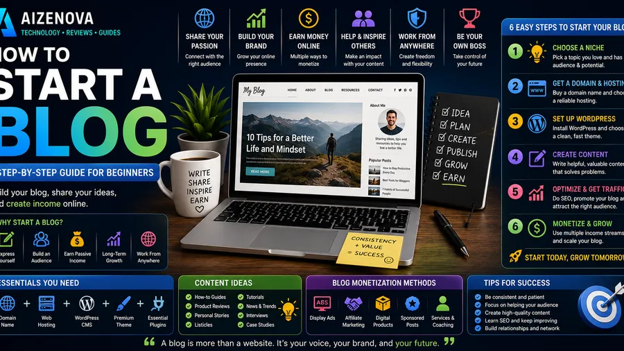 How to Start a Blog: A Complete Beginner's Guide (2026)