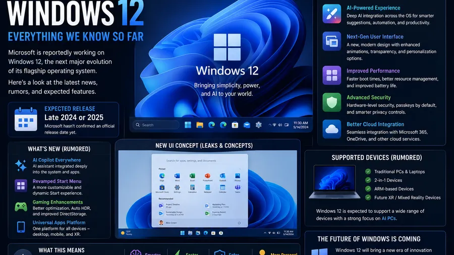 Windows 12 News: Latest Rumors, Expected Features, and Release Date (2026)